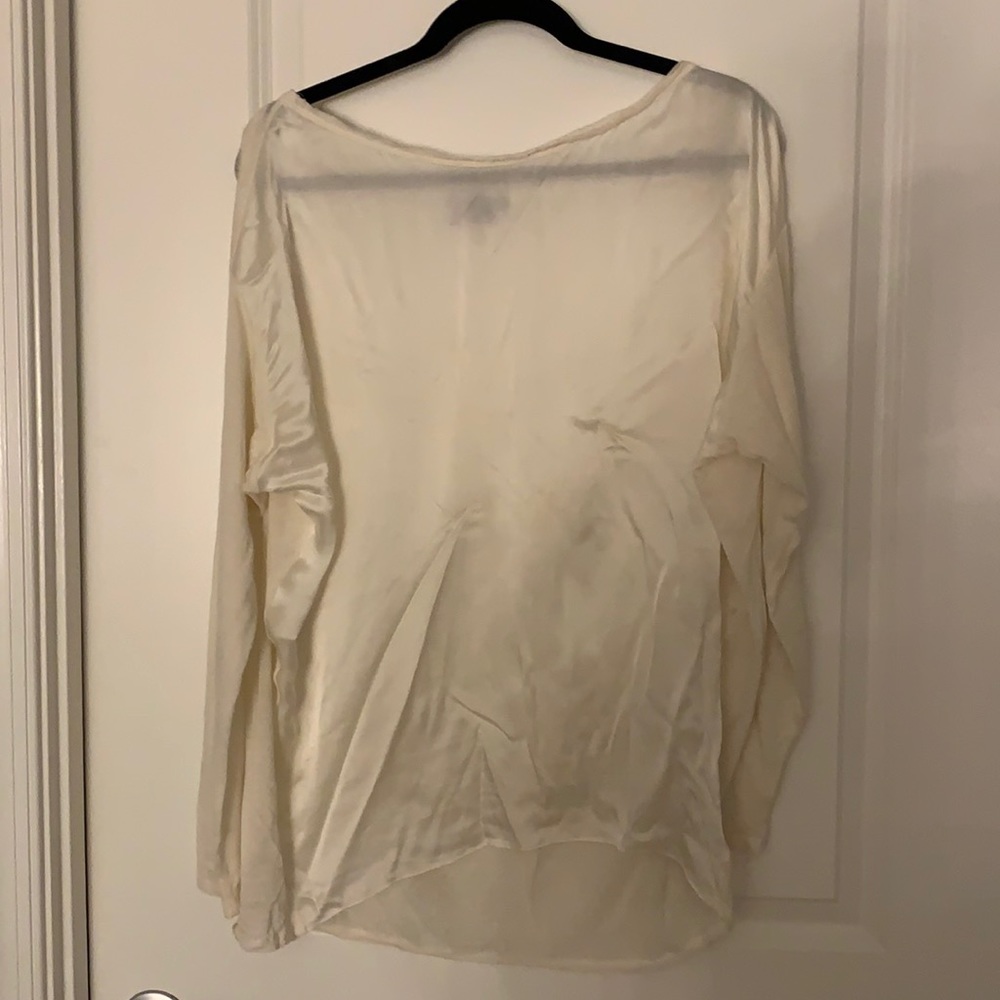 Vince silk and knit blouse